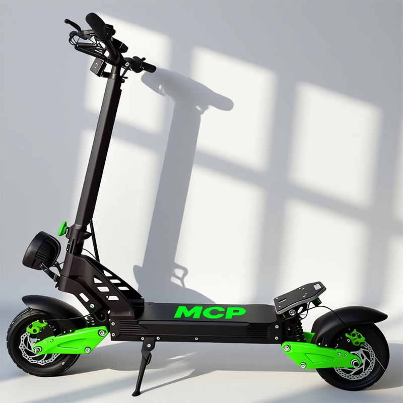 MC003 Green - Adult Electric Scooter - Off road Edition